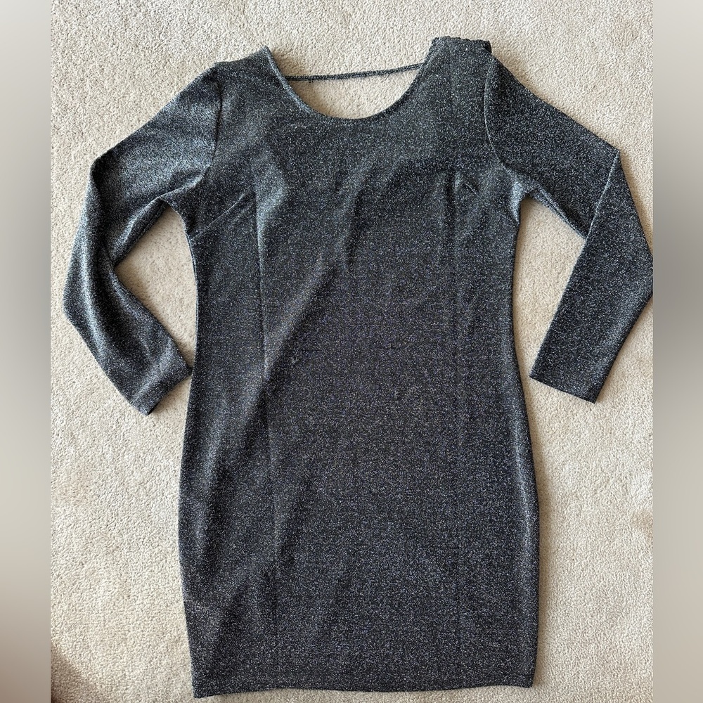 French twist sparkly dress